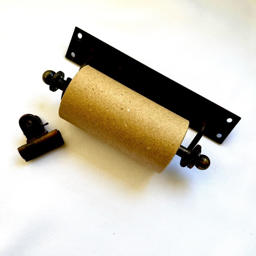 Antique bronze decorative mini butcher paper dispenser  Kraft paper wall mount